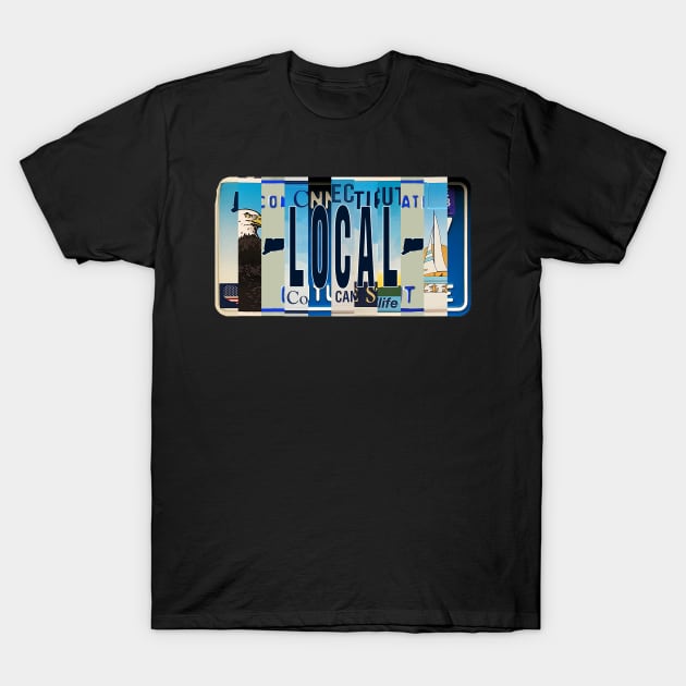 Connecticut Local License Plates T-Shirt by stermitkermit